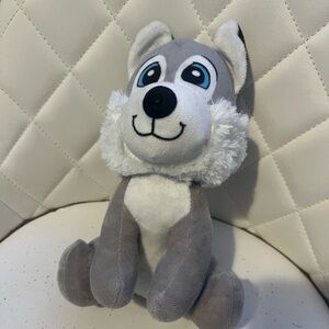 Gray & White Husky Plush Toy - Soft Cuddly Stuffed Animal